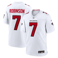 Bijan Robinson Atlanta Falcons Game Jersey - White | Stitched Football Jersey TJS1637