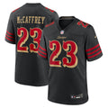 Christian McCaffrey San Francisco 49ers 2025 Rivalries Collection Game Jersey - Black | Stitched Football Jersey TJS1806