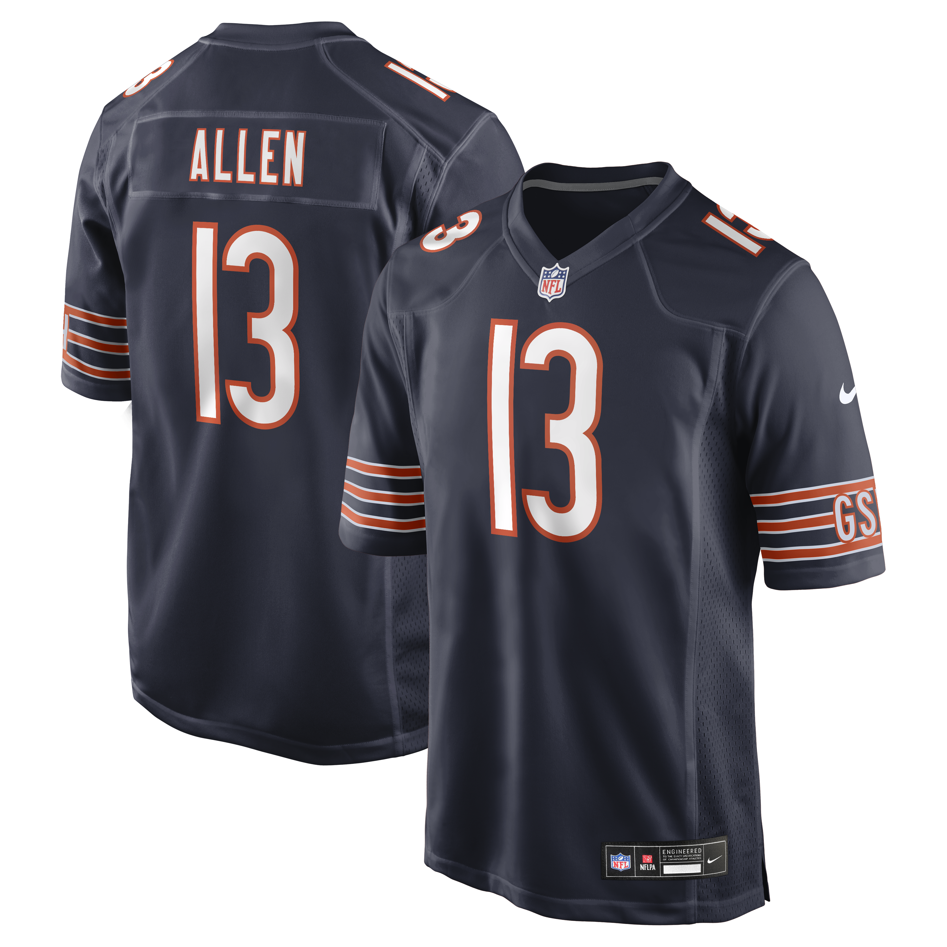Keenan Allen Chicago Bears Team Game Jersey - Navy | Stitched Football Jersey TJS1855