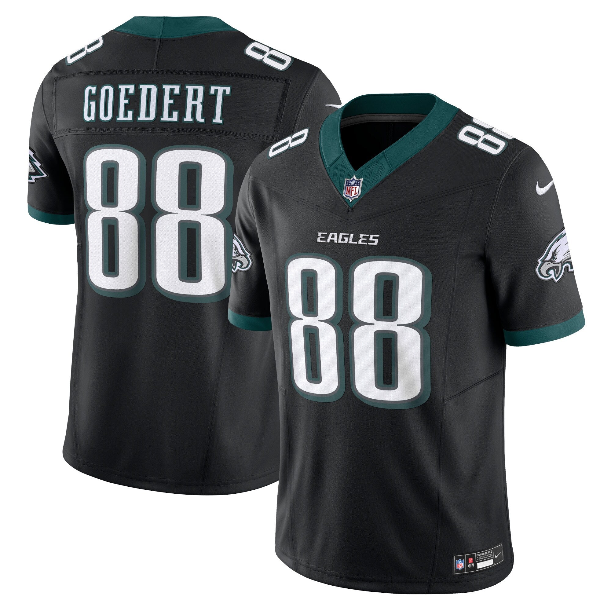 Dallas Goedert Philadelphia Eagles Alternate Vapor F.U.S.E. Limited Jersey - Black | Stitched Football Jersey TJS1746