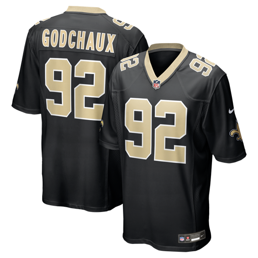 Davon Godchaux New Orleans Saints Team Game Jersey - Black | Stitched Football Jersey TJS1771