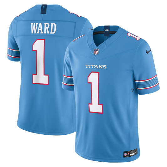 Cameron Ward Tennessee Titans Vapor F.U.S.E. Stitched Limited Jersey - Light Blue | Stitched Football Jersey TJS1772