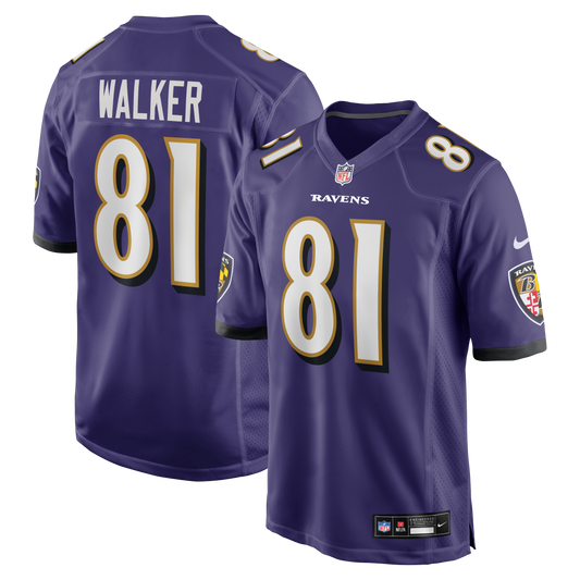 Devontez Walker Baltimore Ravens Team Game Jersey - Purple | Stitched Football Jersey TJS1892