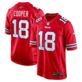Amari Cooper Buffalo Bills Alternate Game Jersey - Red | Stitched Football Jersey TJS1722