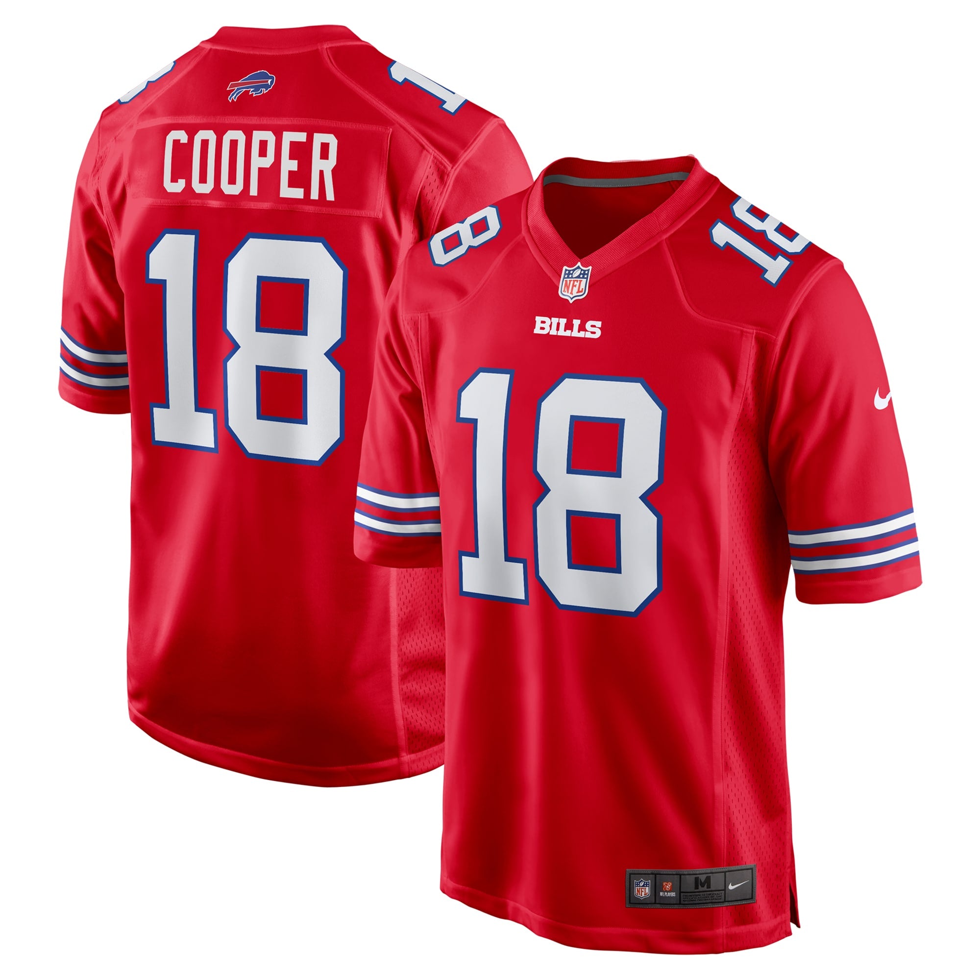 Amari Cooper Buffalo Bills Alternate Game Jersey - Red | Stitched Football Jersey TJS1722