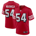 Fred Warner San Francisco 49ers Alternate Game Jersey - Scarlet | Stitched Football Jersey TJS1897