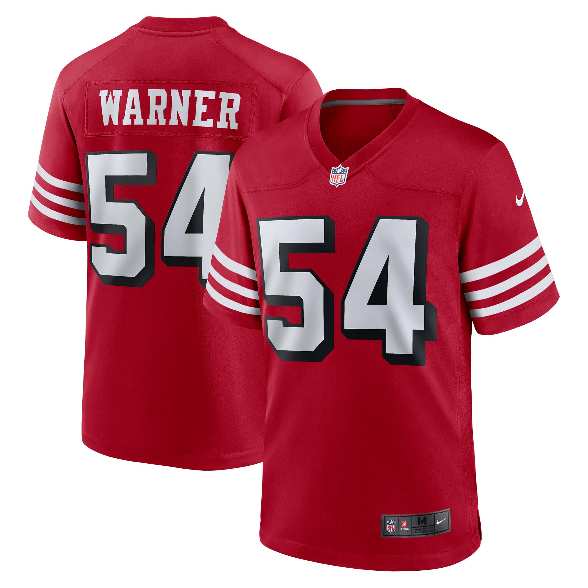 Fred Warner San Francisco 49ers Alternate Game Jersey - Scarlet | Stitched Football Jersey TJS1897