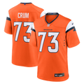 Frank Crum Denver Broncos Team Game Jersey - Orange | Stitched Football Jersey TJS1757