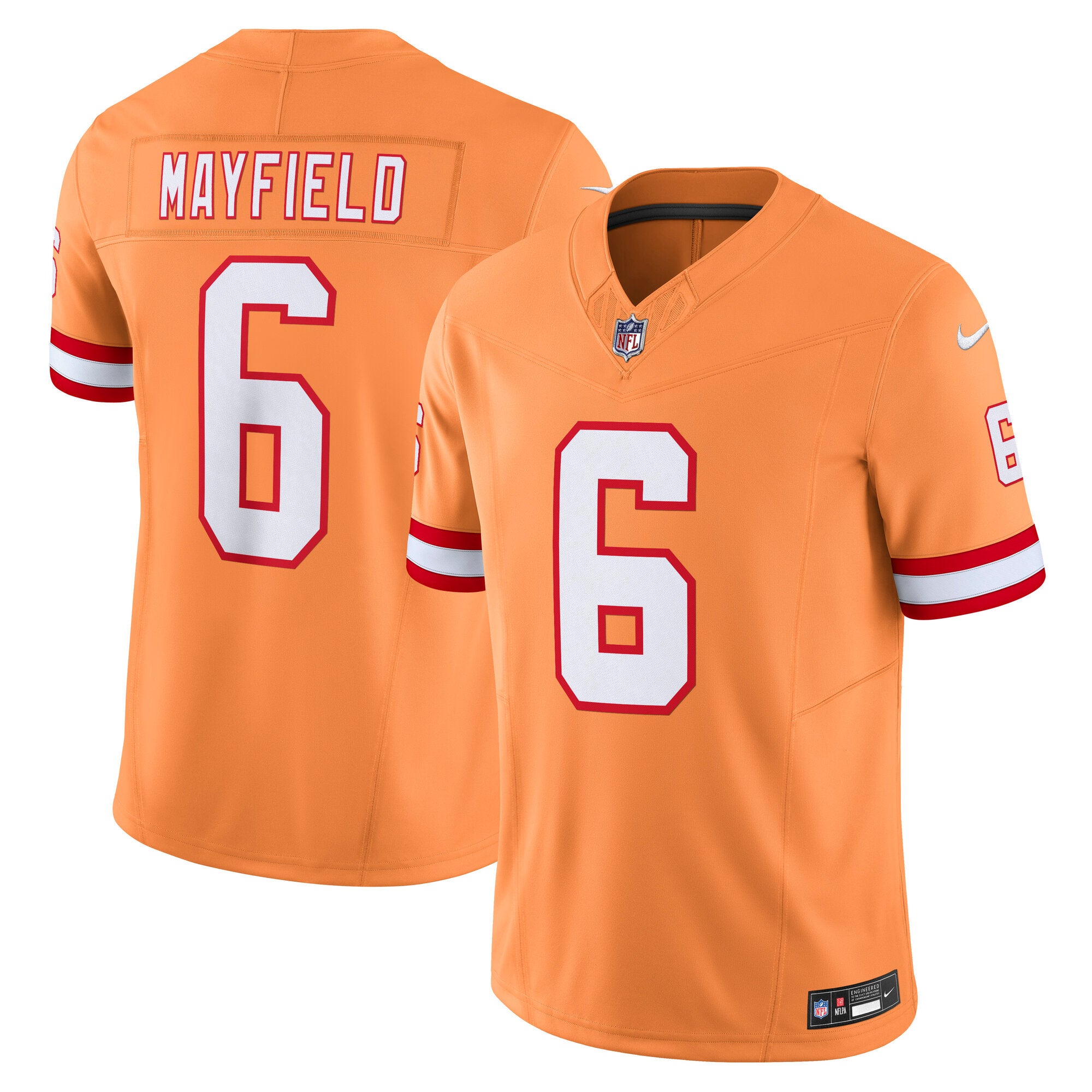 Baker Mayfield Tampa Bay Buccaneers 2nd Alternate Vapor F.U.S.E. Limited Jersey - Orange | Stitched Football Jersey TJS1739