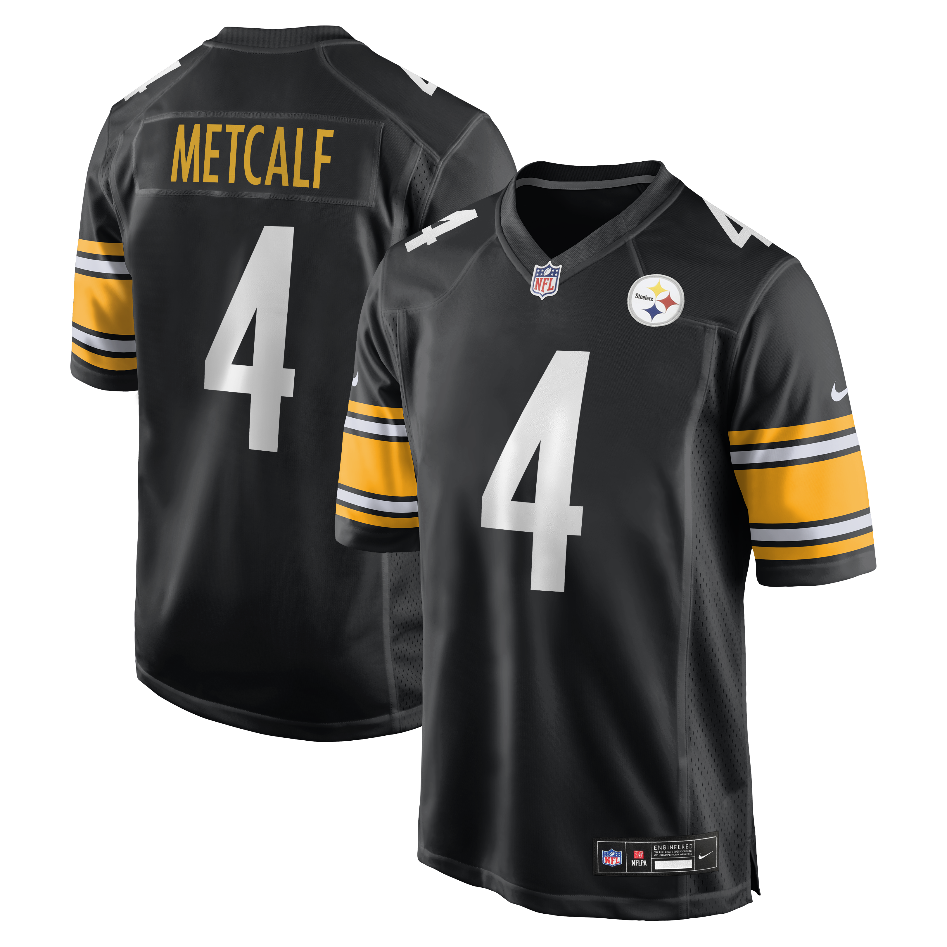 DK Metcalf Pittsburgh Steelers Game Player Jersey - Black | Stitched Football Jersey TJS1882