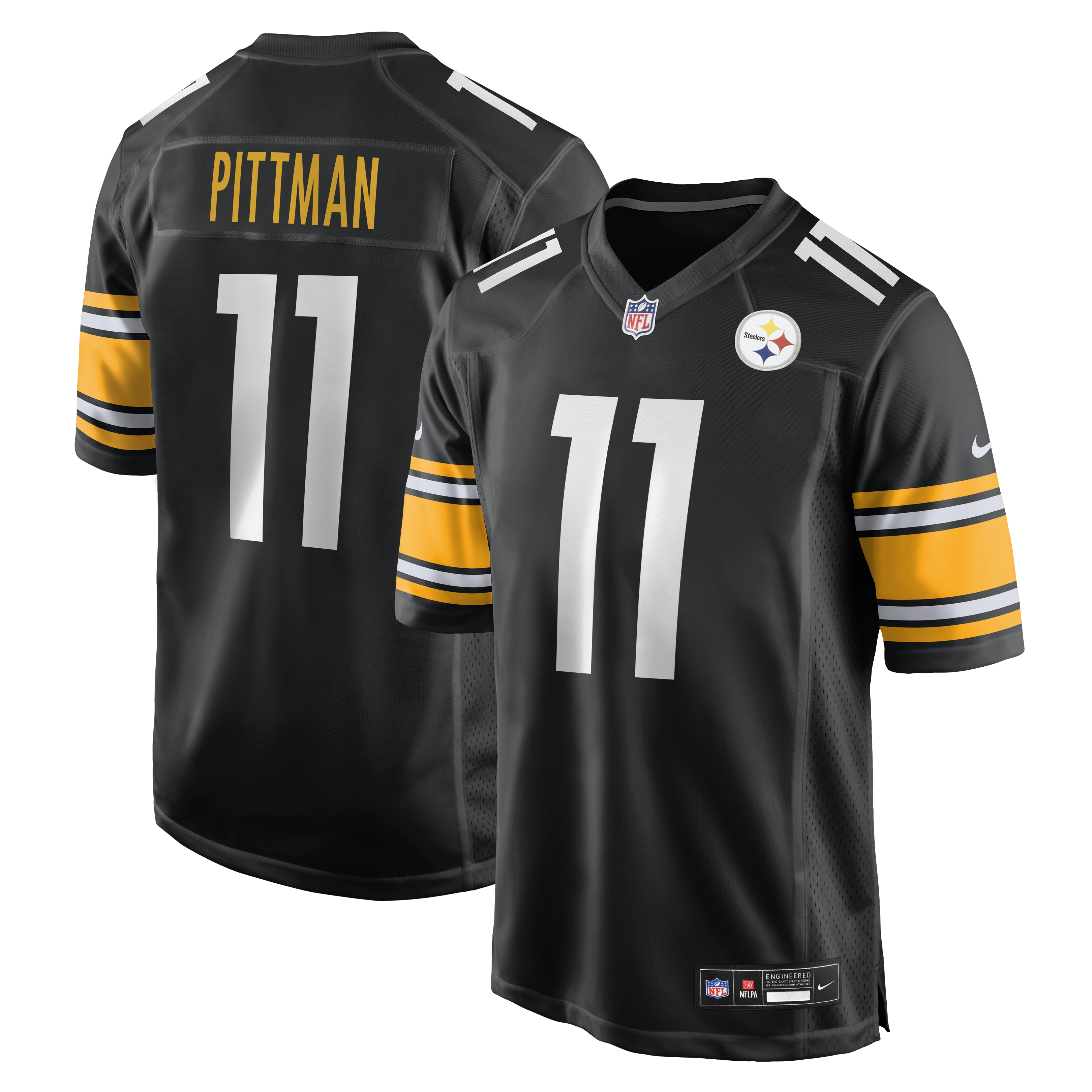 Michael Pittman Jr. Pittsburgh Steelers Game Jersey - Black | Stitched Football Jersey TJS1765
