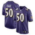 Adisa Isaac Baltimore Ravens Team Game Jersey - Purple | Stitched Football Jersey TJS1762