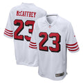 Christian McCaffrey San Francisco 49ers Game Jersey - White | Stitched Football Jersey TJS1790