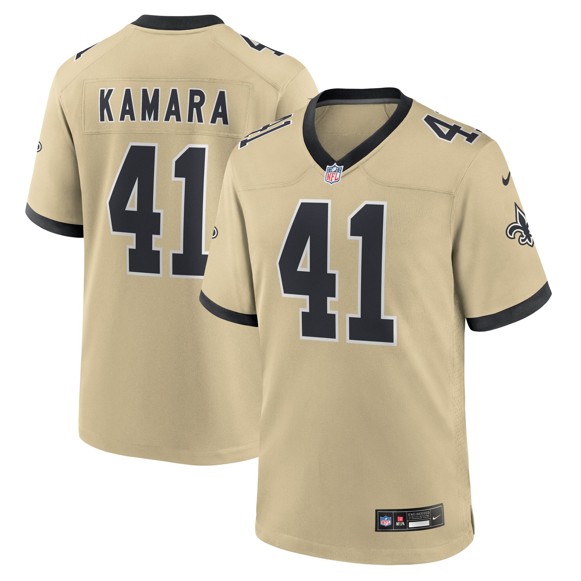 Alvin Kamara New Orleans Saints Gameday Golds Alternate Game Player Jersey - Gold | Stitched Football Jersey TJS1829