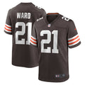 Denzel Ward Cleveland Browns Game Jersey - Brown | Stitched Football Jersey TJS1710