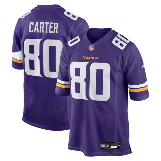Cris Carter Minnesota Vikings Game Retired Player Jersey - Purple | Stitched Football Jersey TJS1819