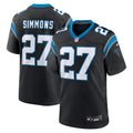 Isaiah Simmons Carolina Panthers Team Game Jersey - Black | Stitched Football Jersey TJS1888