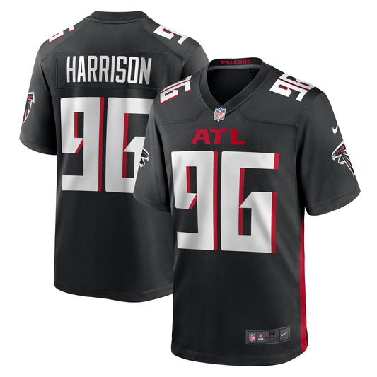 Zach Harrison Atlanta Falcons Team Game Jersey - Black | Stitched Football Jersey TJS1813