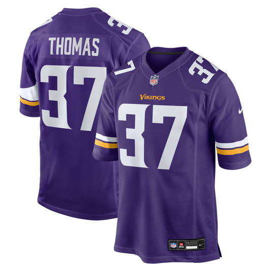 Tavierre Thomas Minnesota Vikings Team Game Jersey - Purple | Stitched Football Jersey TJS1768