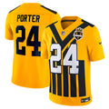 Joey Porter Jr. Pittsburgh Steelers Alternate 1933 Throwback Vapor F.U.S.E. Limited Jersey - Gold | Stitched Football Jersey TJS1730
