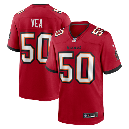 Vita Vea Tampa Bay Buccaneers Game Jersey - Red | Stitched Football Jersey TJS1832