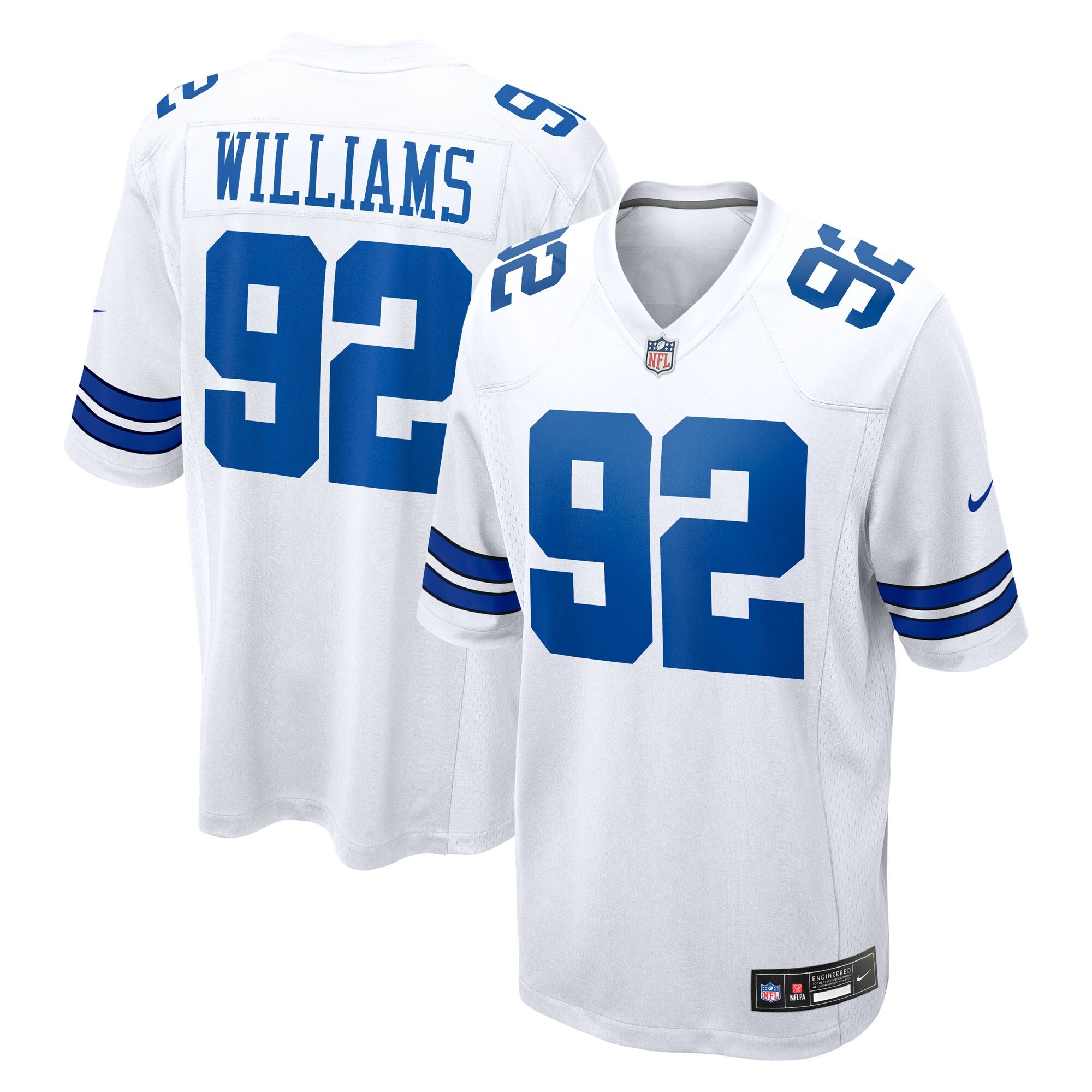 Quinnen Williams Dallas Cowboys Game Jersey - White | Stitched Football Jersey TJS1706