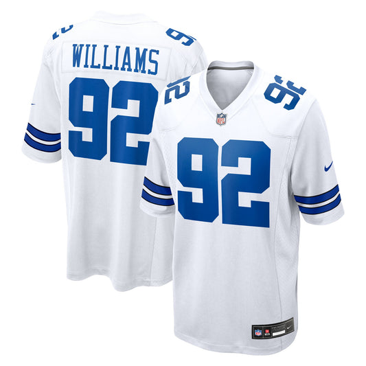 Quinnen Williams Dallas Cowboys Game Jersey - White | Stitched Football Jersey TJS1706