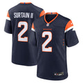 Patrick Surtain II Denver Broncos Alternate Game Jersey - Navy | Stitched Football Jersey TJS1873