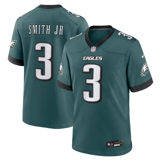 Nolan Smith Jr. Philadelphia Eagles Team Game Jersey - Midnight Green | Stitched Football Jersey TJS1827