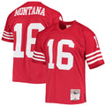 Joe Montana San Francisco 49ers M & N Legacy Replica Jersey - Scarlet | Stitched Football Jersey TJS1851