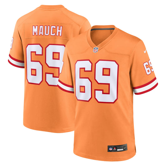 Cody Mauch Tampa Bay Buccaneers Alternate Game Jersey - Orange | Stitched Football Jersey TJS1721