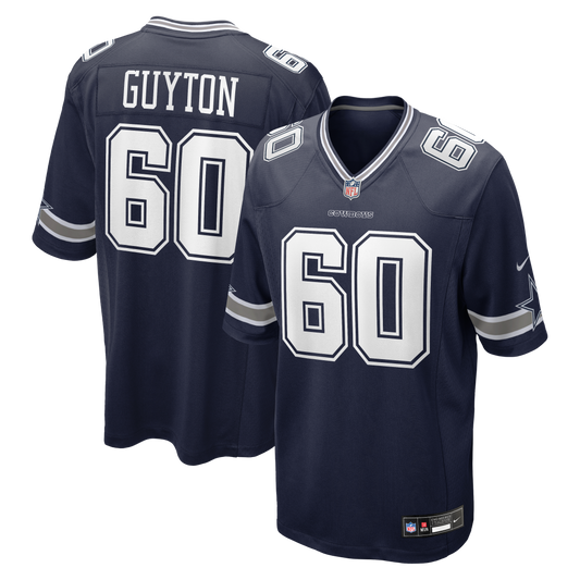 Tyler Guyton Dallas Cowboys Player Game Jersey - Navy | Stitched Football Jersey TJS1846