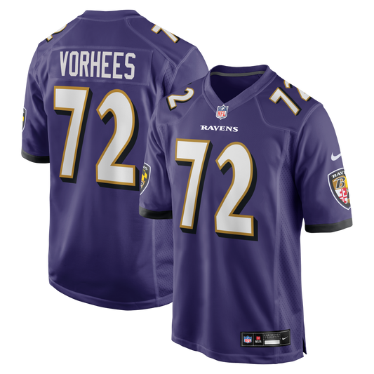 Andrew Vorhees Baltimore Ravens Team Game Jersey - Purple | Stitched Football Jersey TJS1839