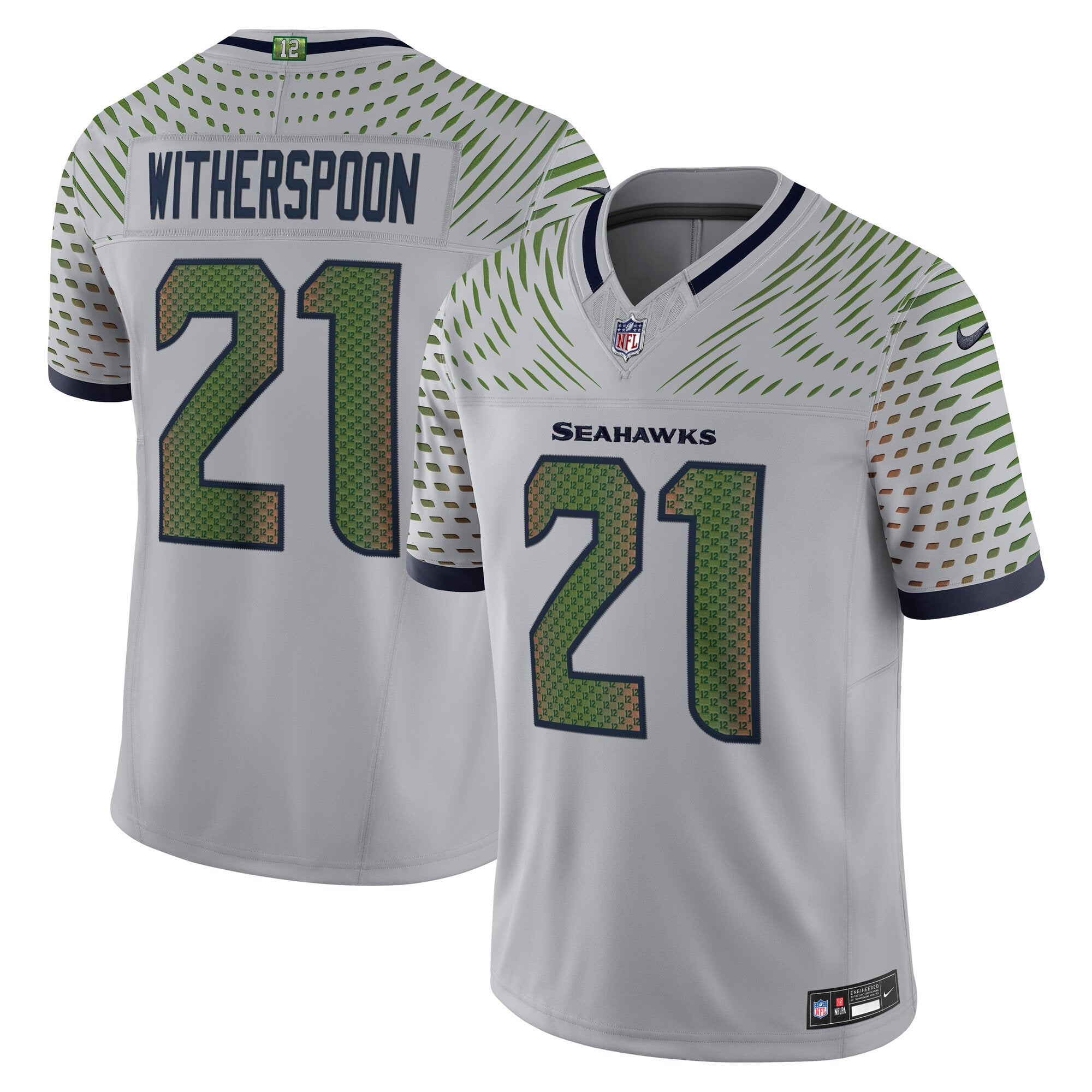 Devon Witherspoon Seattle Seahawks 2025 Rivalries Collection Stitched Limited Jersey - Wolf Gray | Stitched Football Jersey TJS1793