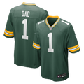 Number 1 Dad Green Bay Packers Game Jersey - Green | Stitched Football Jersey TJS1716