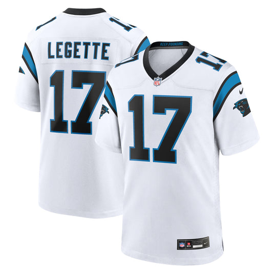 Xavier Legette Carolina Panthers Game Jersey - White | Stitched Football Jersey TJS1826