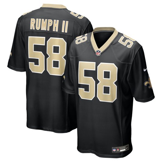Chris Rumph II New Orleans Saints Team Game Jersey - Black | Stitched Football Jersey TJS1703