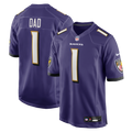 Number 1 Dad Baltimore Ravens Game Jersey - Purple | Stitched Football Jersey TJS2090