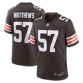 Clay Matthews Cleveland Browns Game Retired Player Jersey - Brown | Stitched Football Jersey TJS1967