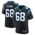 Damien Lewis Carolina Panthers Game Jersey - Black | Stitched Football Jersey TJS2052