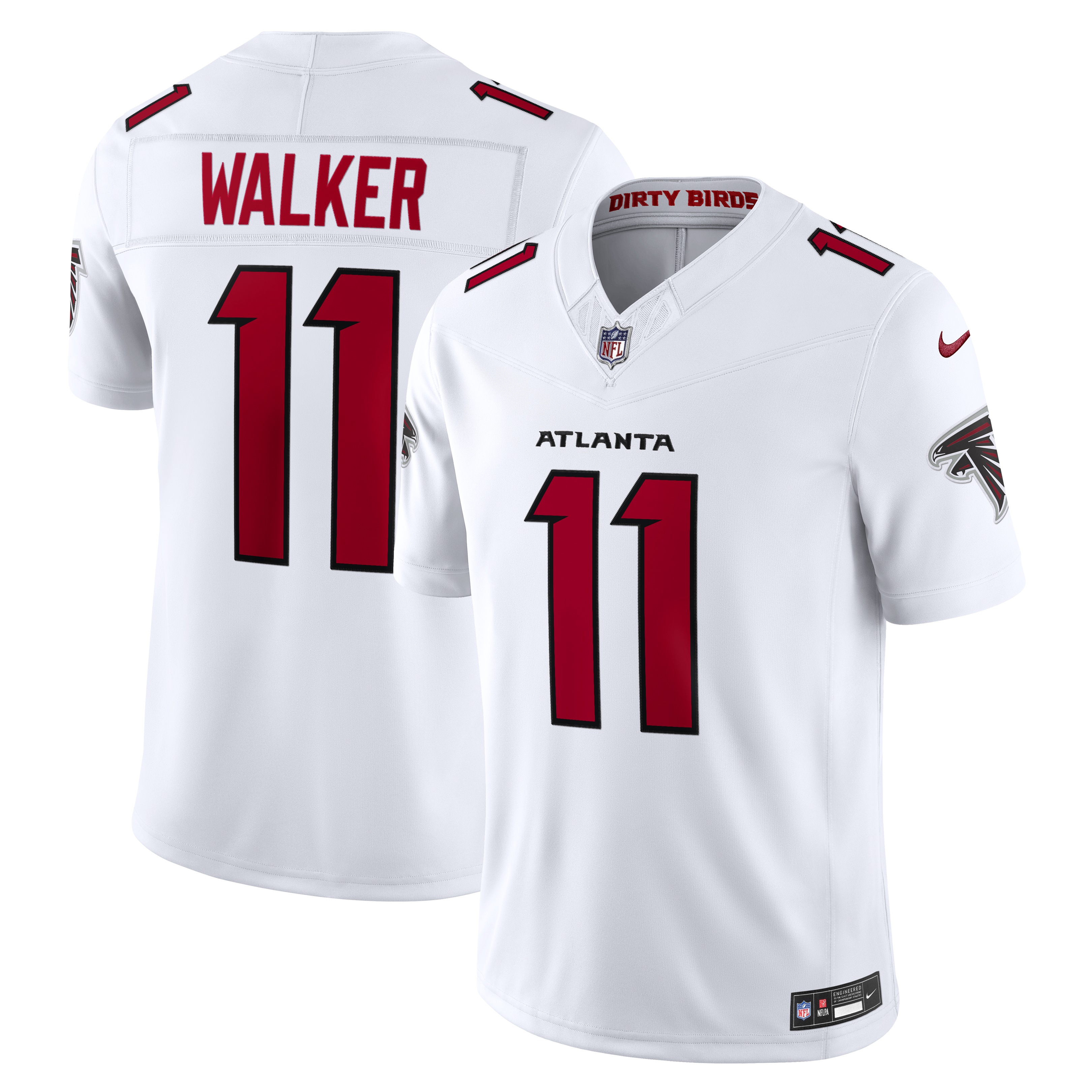 Jalon Walker Atlanta Falcons Vapor F.U.S.E. Stitched Limited Jersey - White | Stitched Football Jersey TJS2076