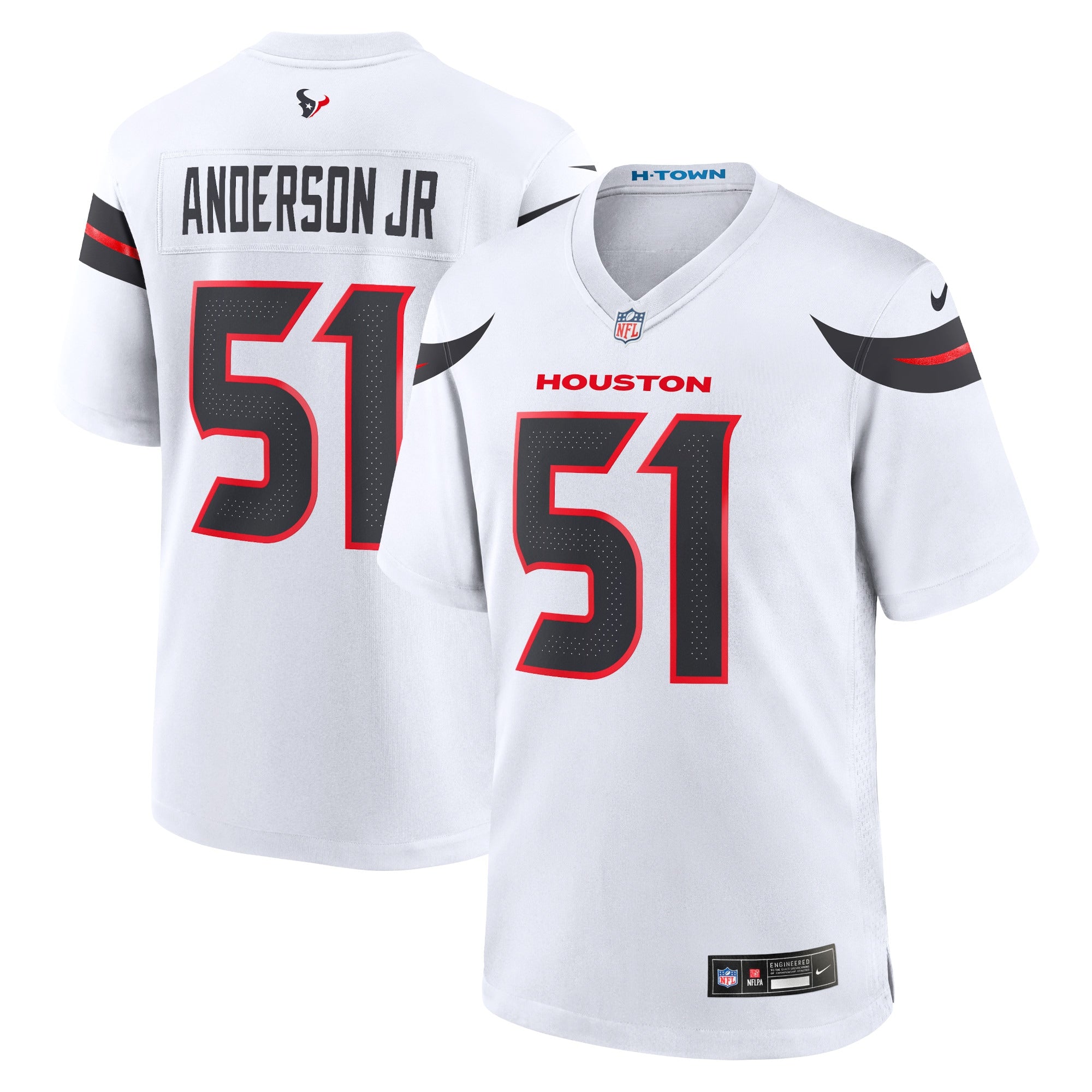Will Anderson Jr. Houston Texans Game Jersey - White | Stitched Football Jersey TJS1993