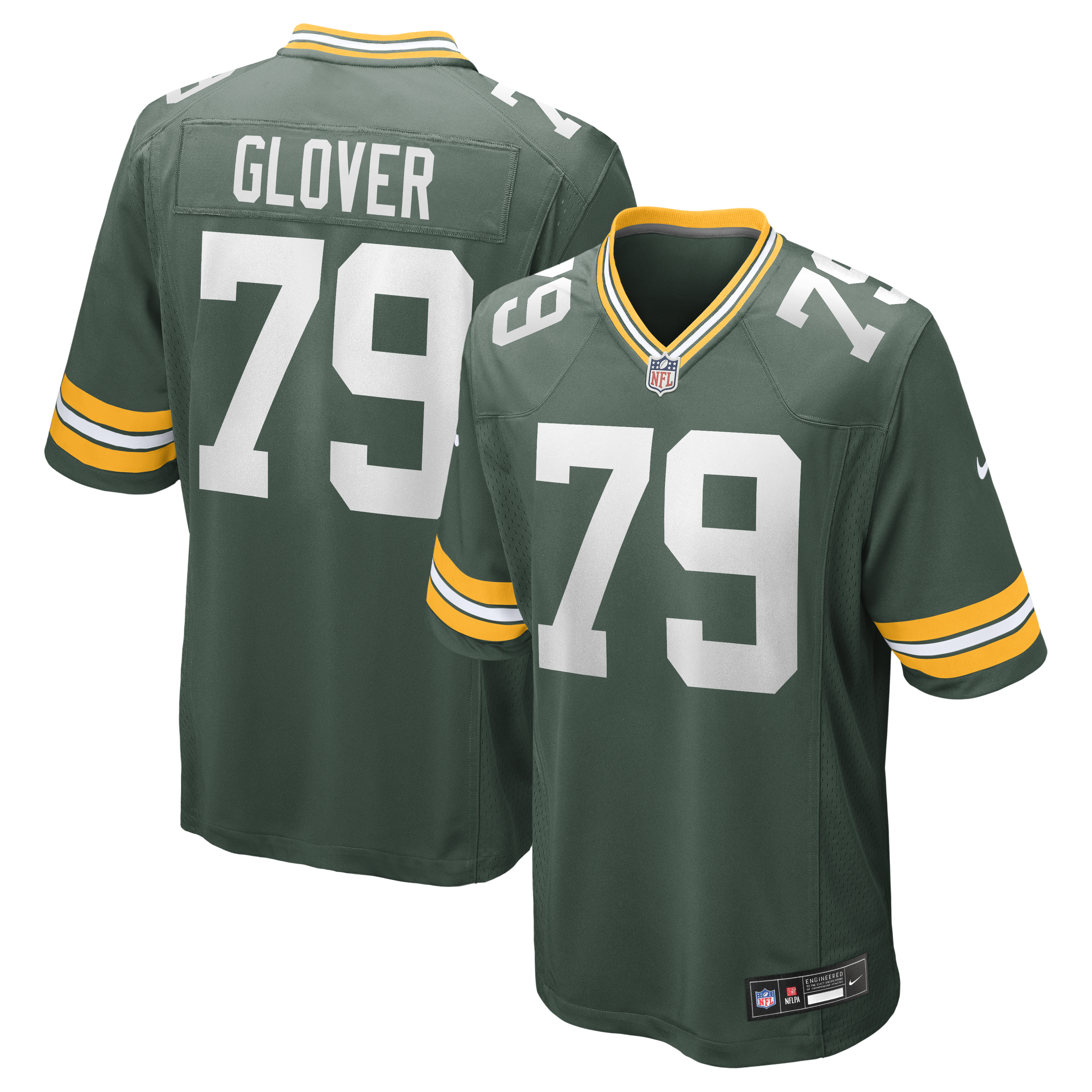 Travis Glover Green Bay Packers Game Jersey - Green | Stitched Football Jersey TJS2046