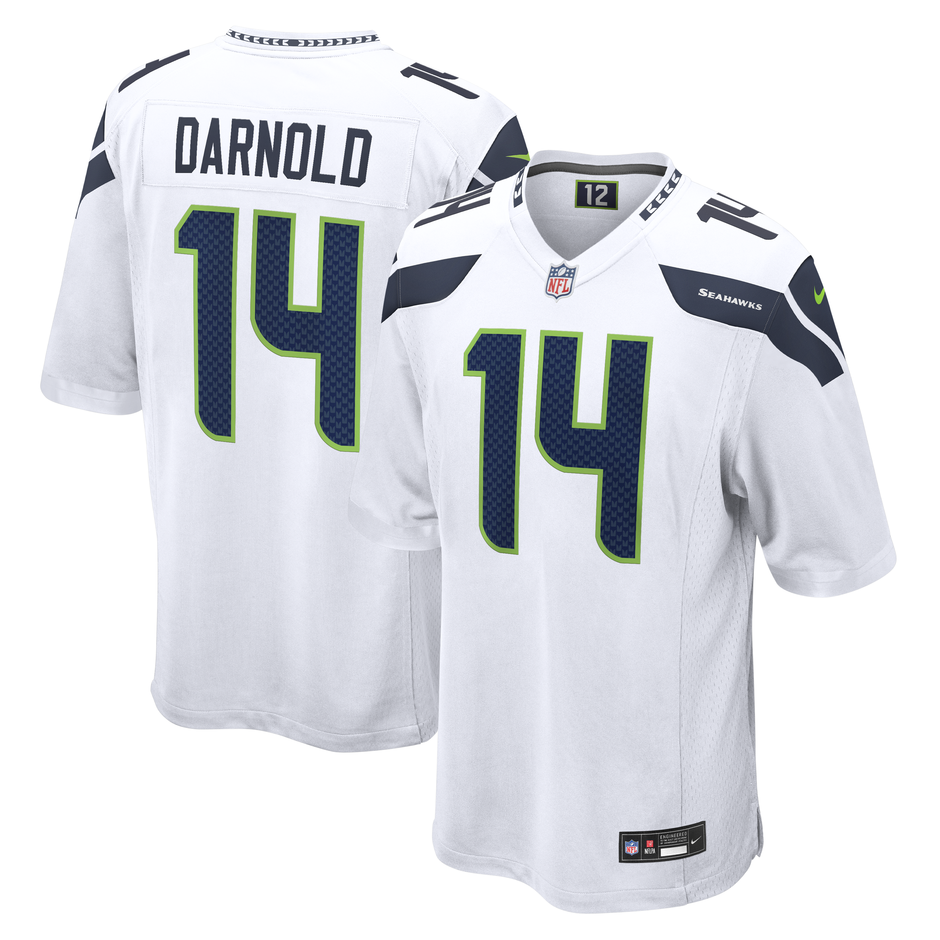 Sam Darnold Seattle Seahawks Game Jersey - White | Stitched Football Jersey TJS1958