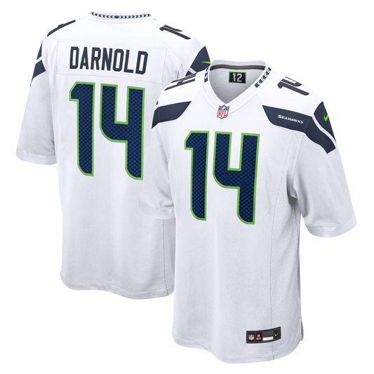 Sam Darnold Seattle Seahawks Game Jersey - White | Stitched Football Jersey TJS1958