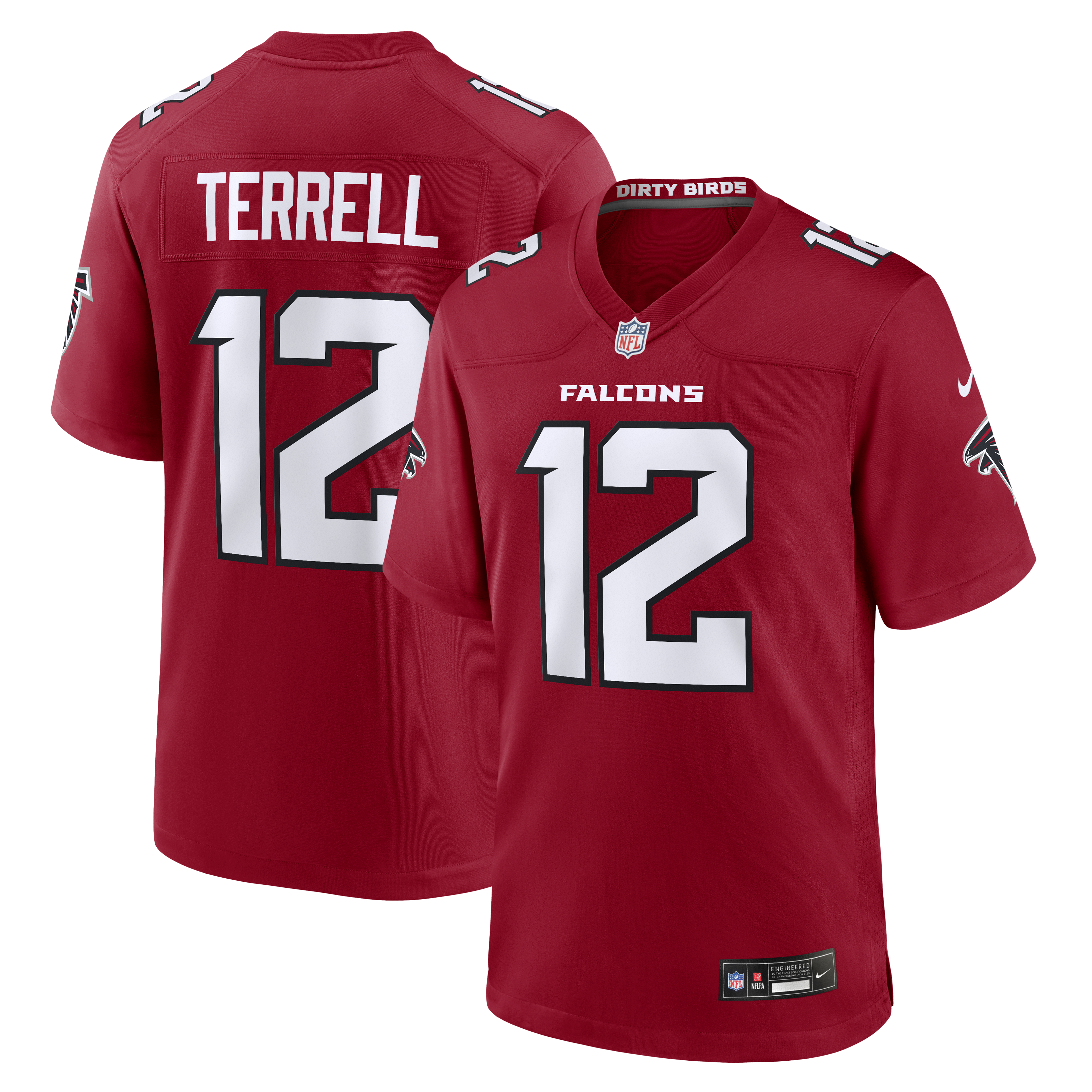 Avieon Terrell Atlanta Falcons Game Jersey - Red | Stitched Football Jersey TJS1985