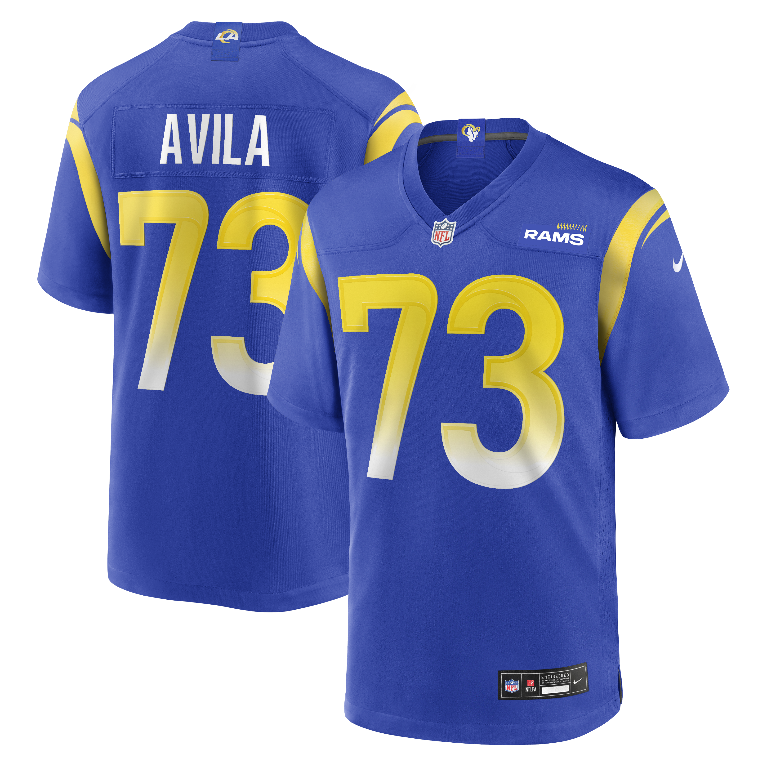 Steve Avila Los Angeles Rams Home Game Jersey - Royal | Stitched Football Jersey TJS1956