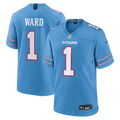 Cameron Ward Tennessee Titans Game Jersey - Light Blue | Stitched Football Jersey TJS2006