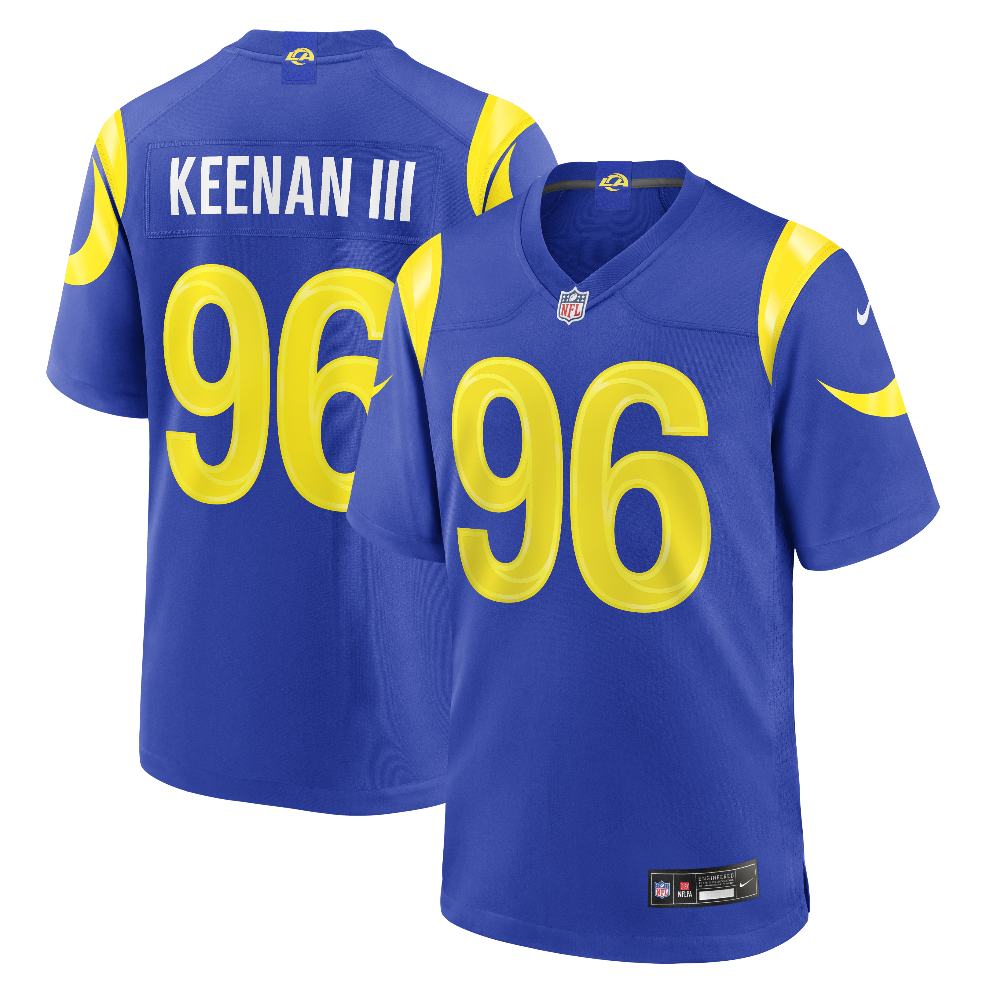 Tim Keenan III Los Angeles Rams Team Game Jersey - Royal | Stitched Football Jersey TJS2014
