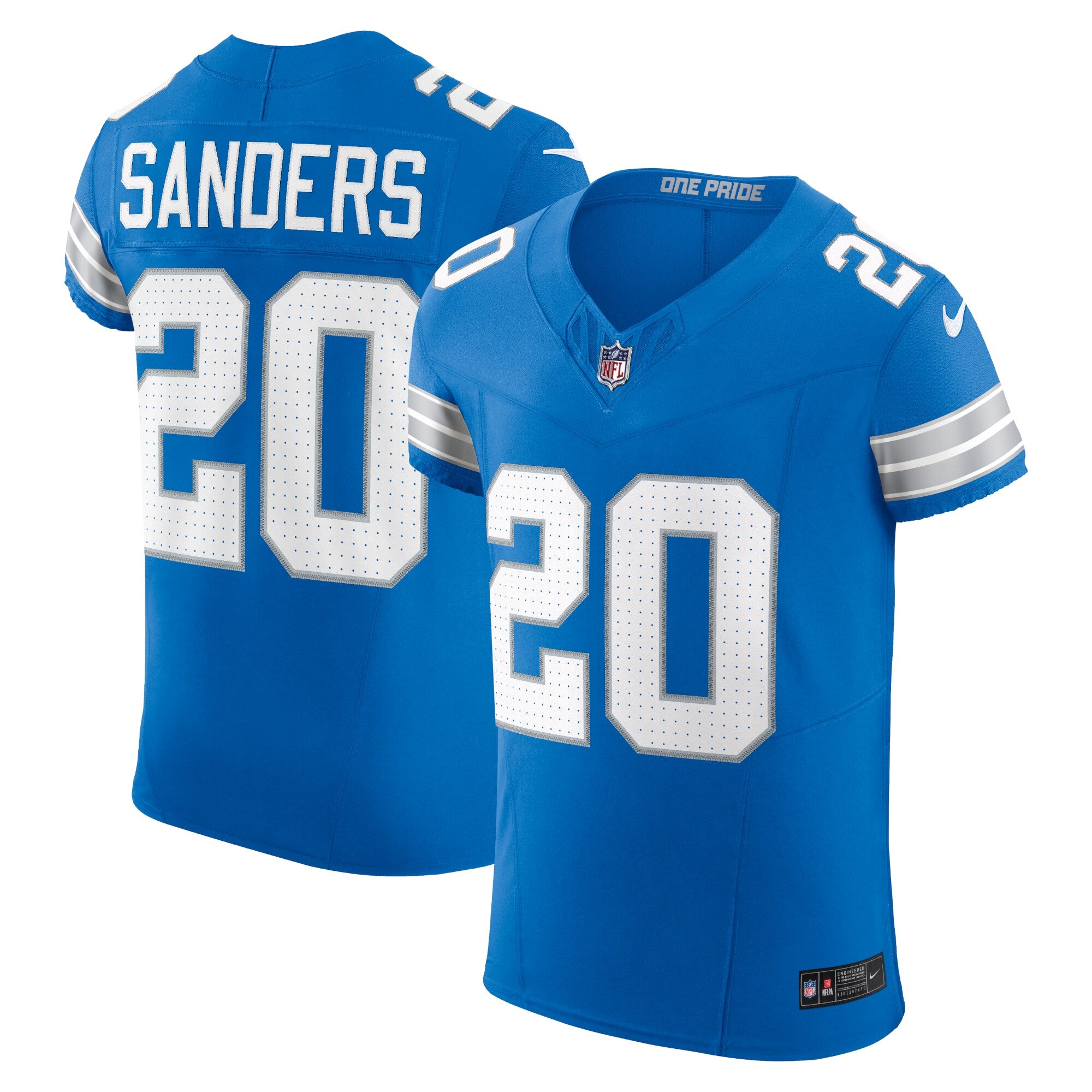Barry Sanders Detroit Lions Vapor F.U.S.E. Elite Jersey - Blue | Stitched Football Jersey TJS1907